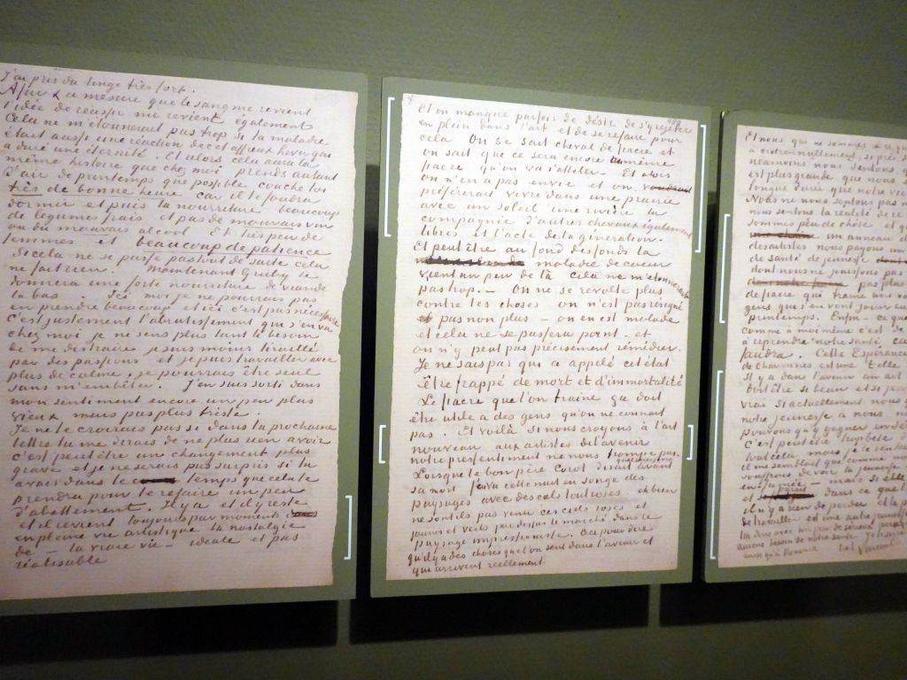 Van Gogh wrote many letters to his bother Teo