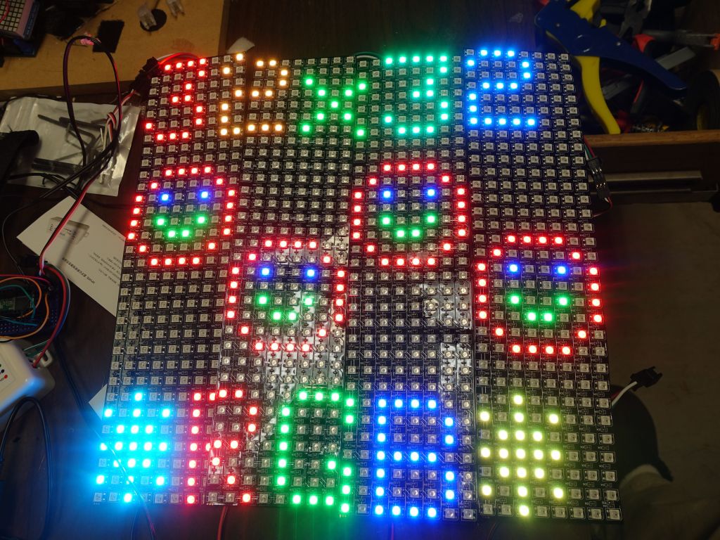Thanks to Adafruit::GFX, it's easy to display fonts and bitmaps