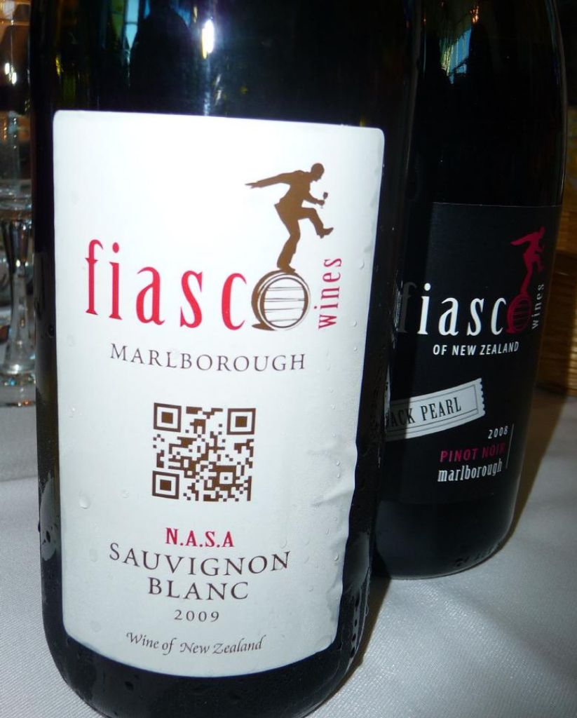 they also had wines with QR codes
