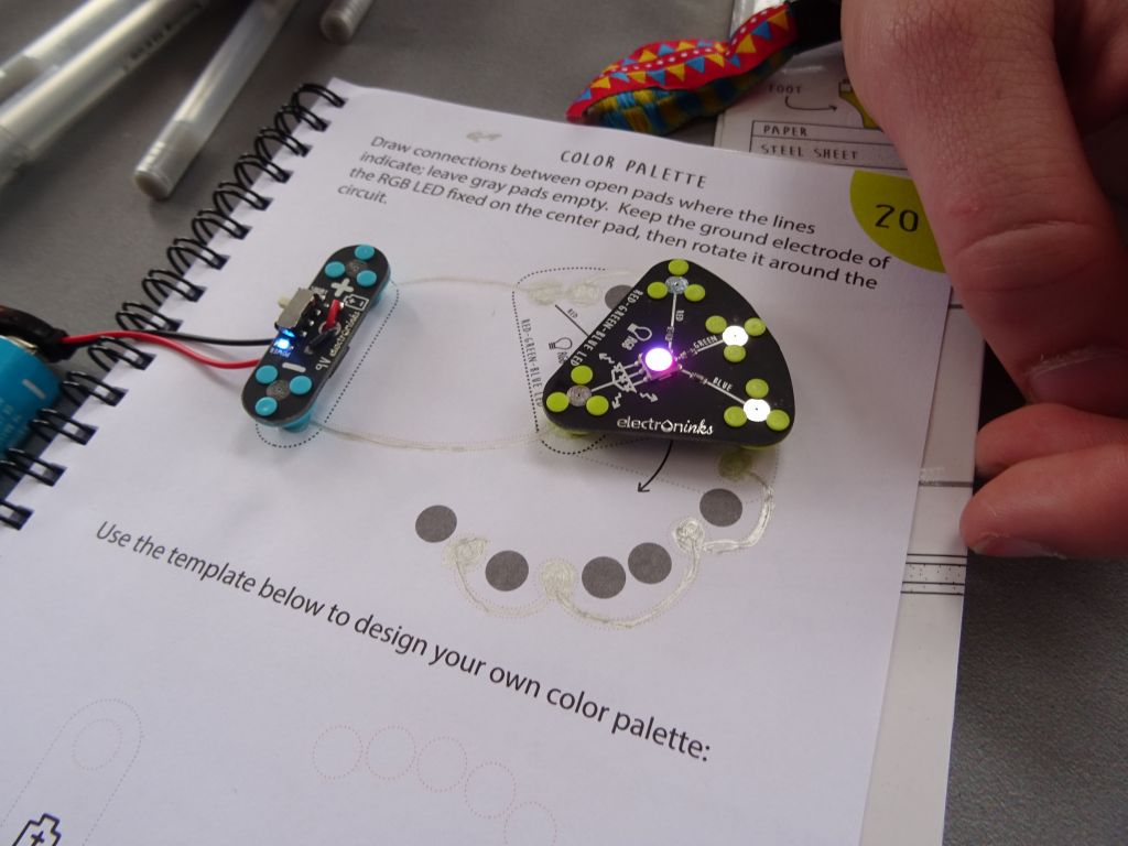 very cool, you can now draw circuits with a silver pen
