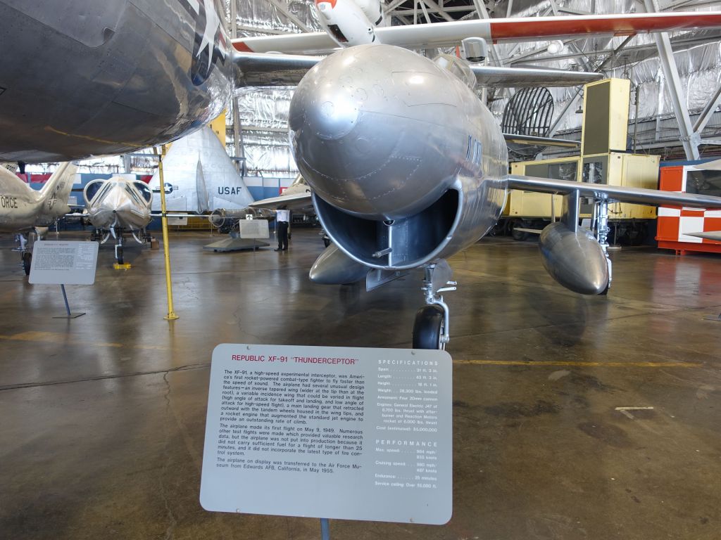 XF-91 Thunderceptor, variable incidence wing prototype