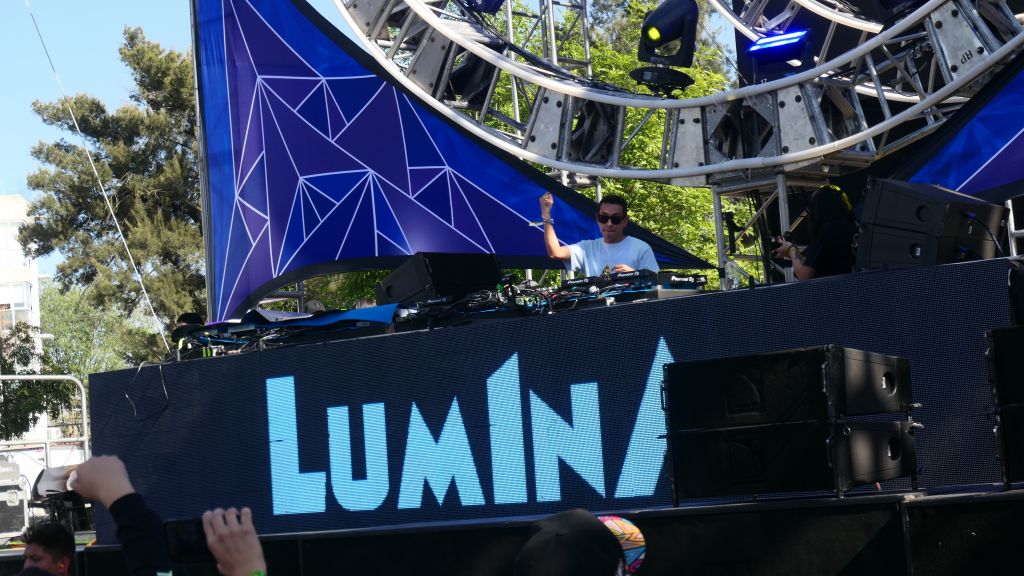 Arrived just in time for some psytrance with Lumina