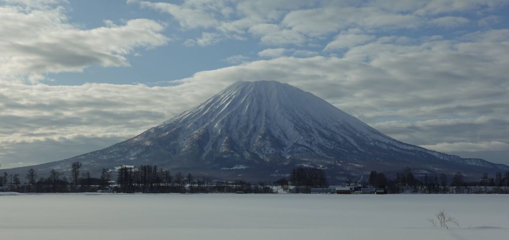 Mt Yotei was a nice volcano visible from all around. Some people hike it up for back country skiing