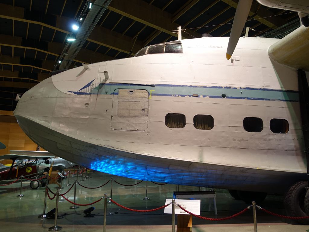 a huge flying boat