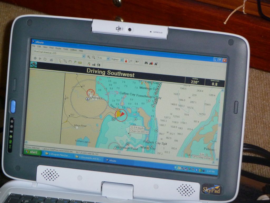 keeping track of where we went and our dive sites (used to make the map above)