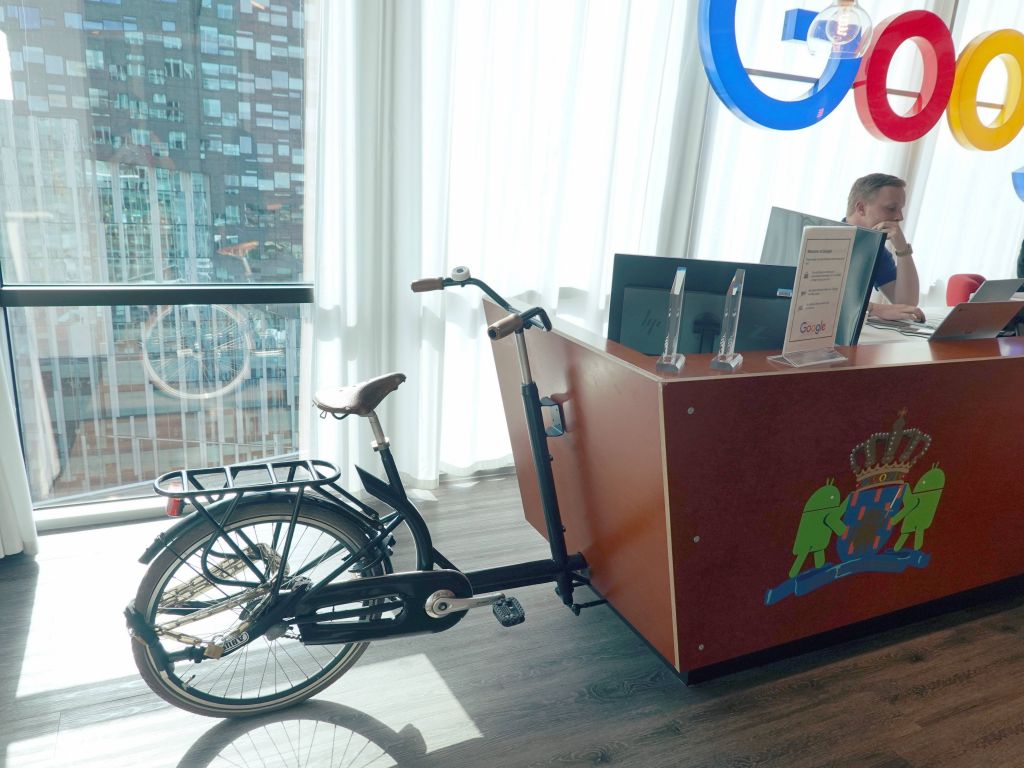 but it's a desk on wheels you can bike around (ok, not really)