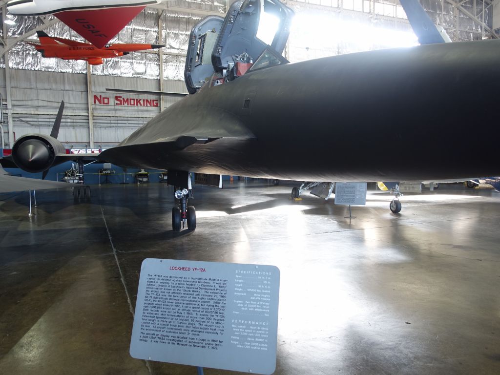 I'm not good enough to tell you how the YF-12A differs from the SR71