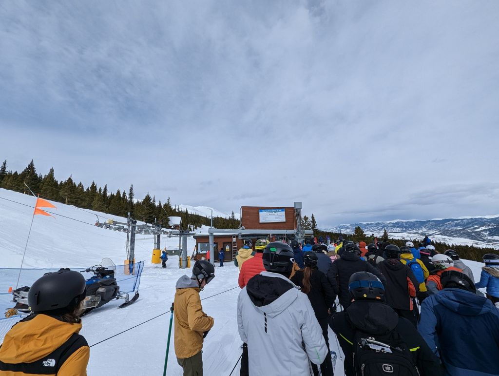 longer line to the t-chair