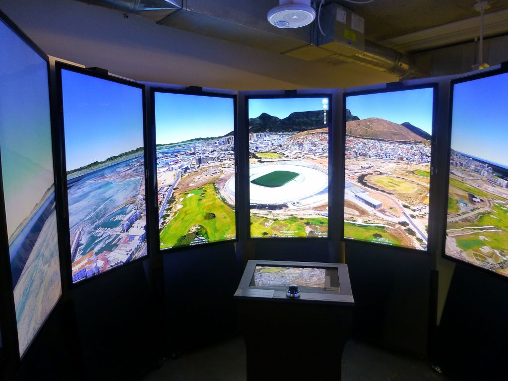 they also had their own google earth display