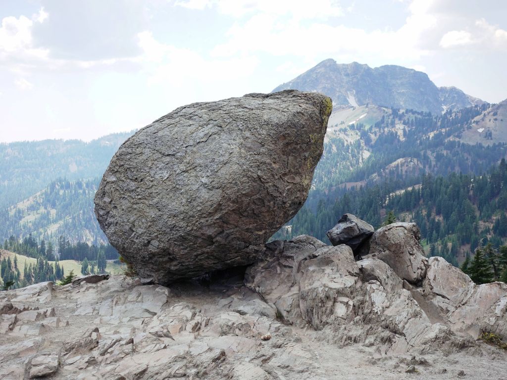 this big rock was moved by glaciers