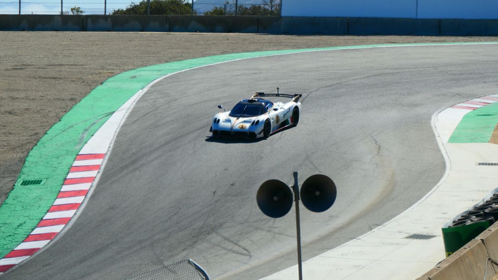 nice to see a pagani lap the track