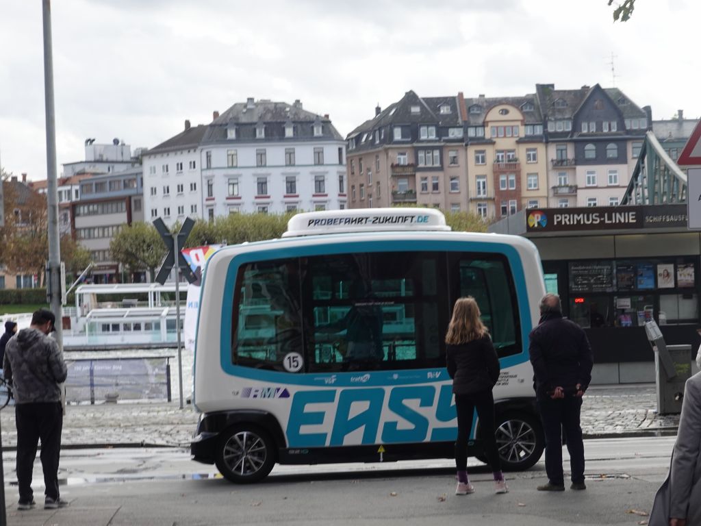 some electric autonomous bus prototype