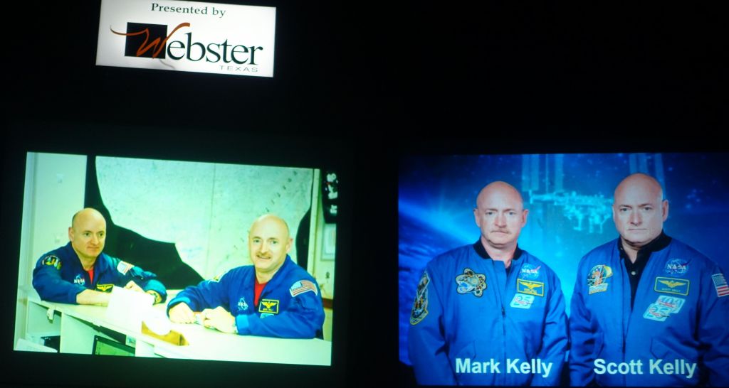 one twin stays on the ground, one goes to space, and they'll compare changes after one year