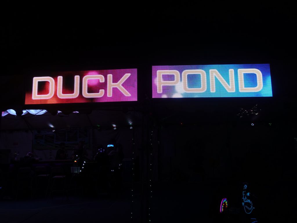 duck pond still had their technically impressive massive RGBPanel array, similar to my shirt, but bigger