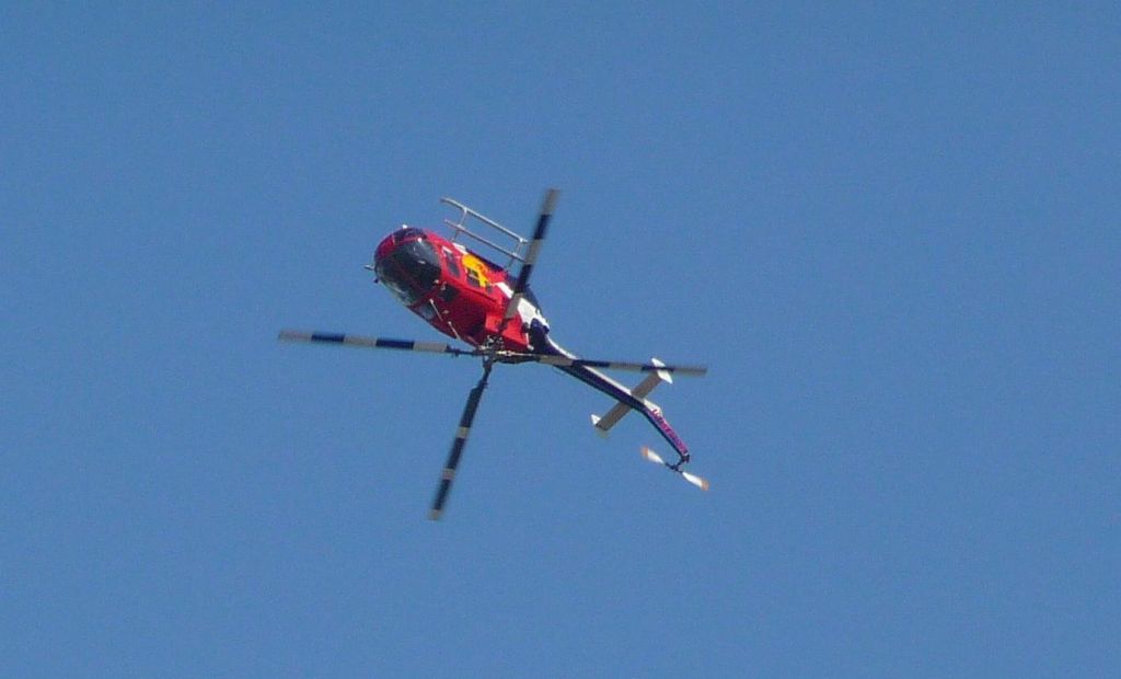 The Redbull Helicopter, still doing what helis aren't supposed to do