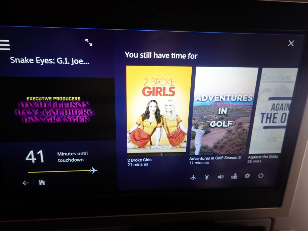 and the plane invited something great: things you can watch in the flight time you have left, genius!