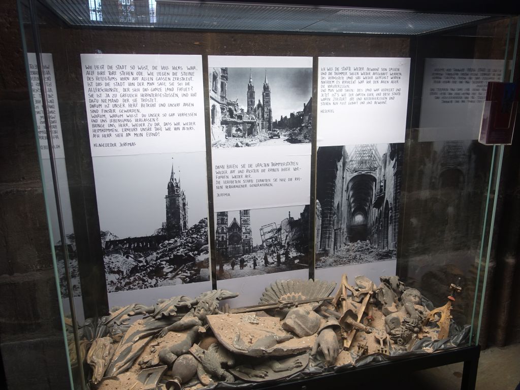 the church, like most of the city, was heavily damaged by WWII bombing and a lot was rebuilt