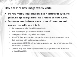 How does the new image review work?
