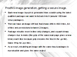 ProdNG image generation.