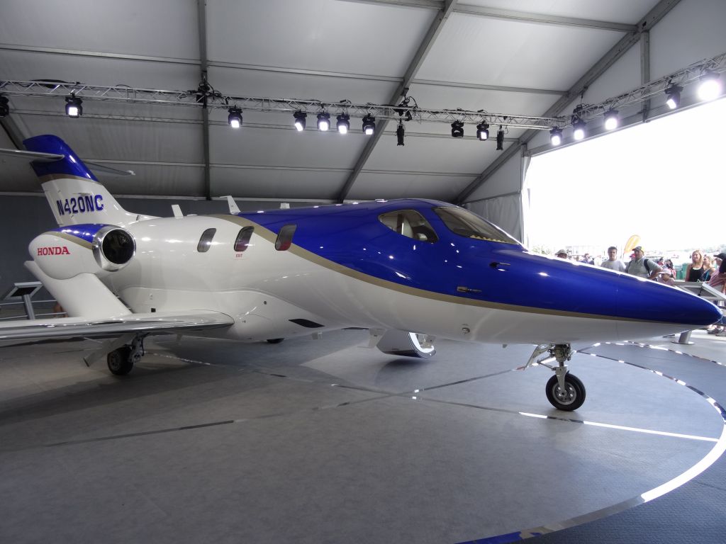 Honda still had the same jet for display, hopefully it's that much closer to being for sale :)