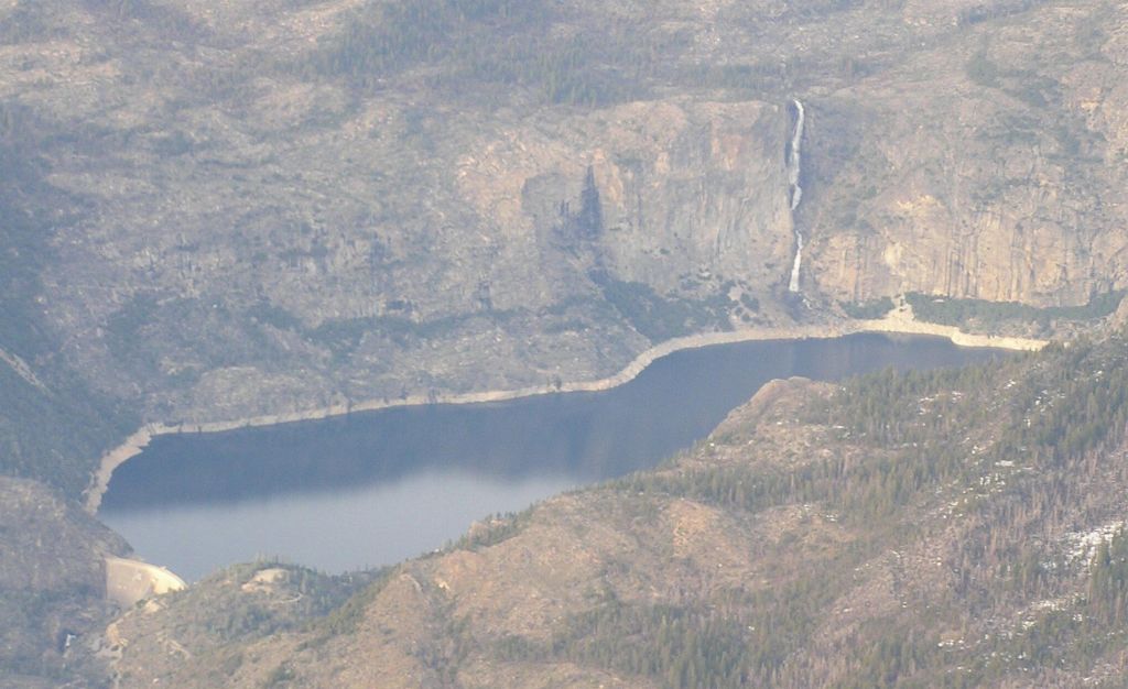 Hetch Hetchy reservoir in Yosemite