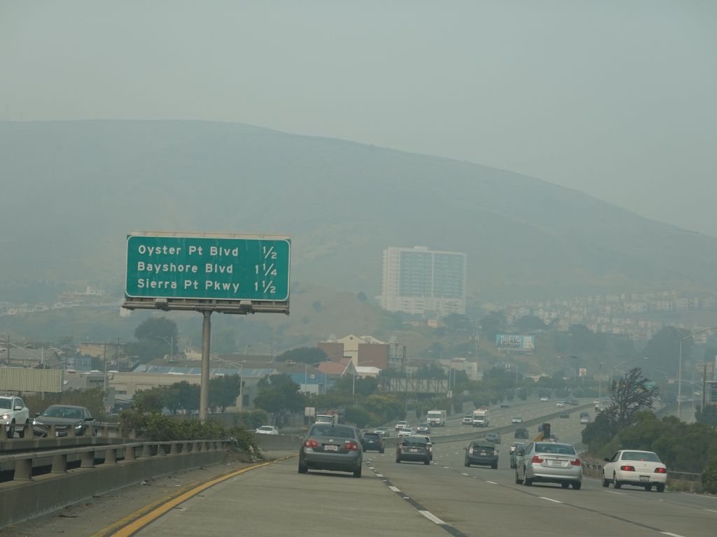drive to SF was quite hazy