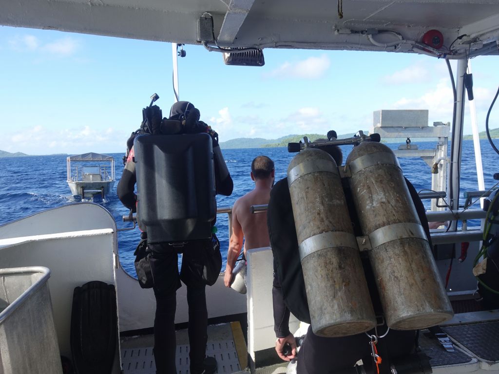 We had a fair amount of technical divers with proper dive gear, including rebreathers