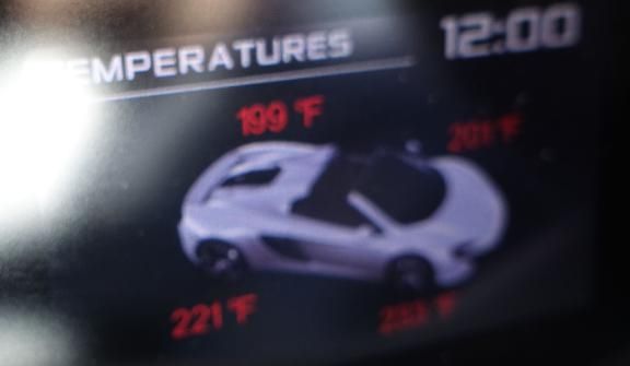 I also reviewed the tire temperatures, and that's probably a good clue of something wrong