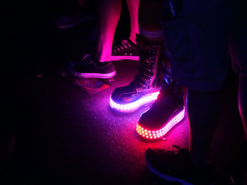 expensive triple row LED shoes