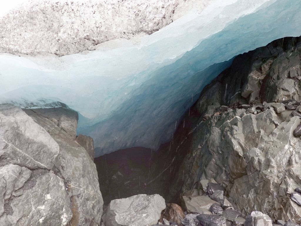 I got to peek under the glacier in a spot that may not have been super safe, so I didn't stay too long