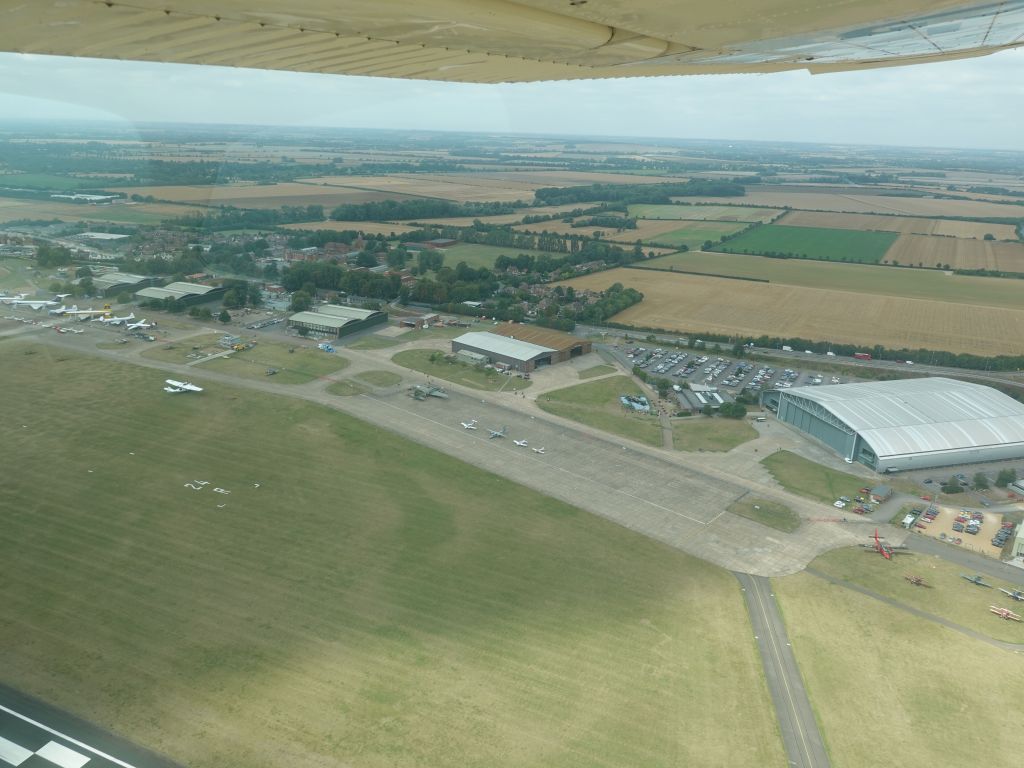 good view of the multiple museum hangars