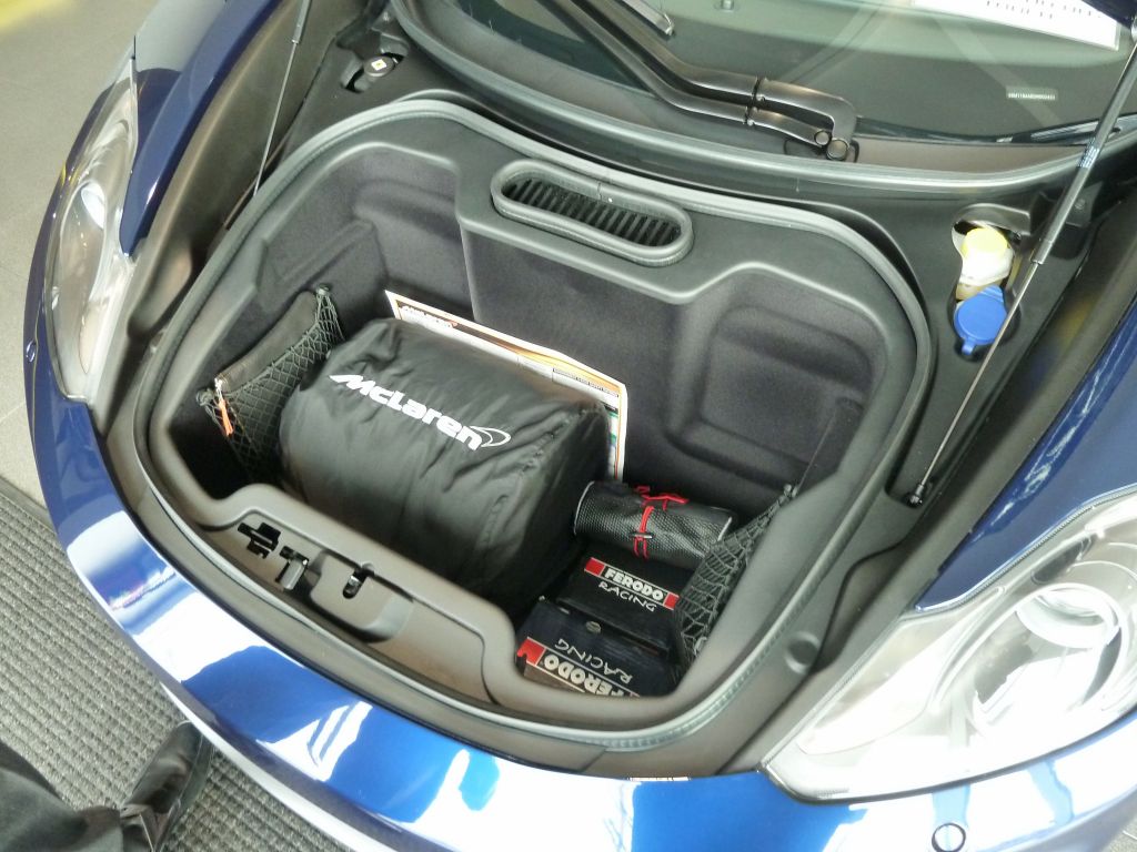 Storage space is limited, even less than the F430