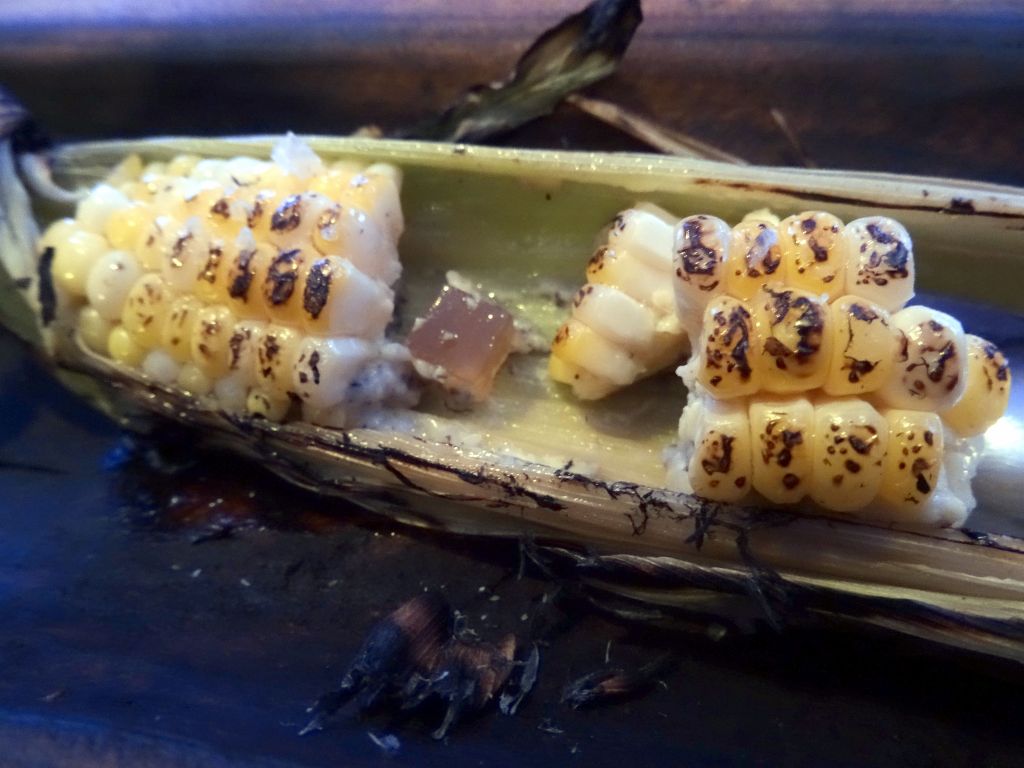 fake corn with bacon and other yummy stuff in there
