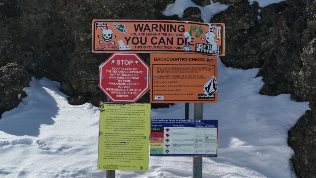 you have to hike far to see those signs