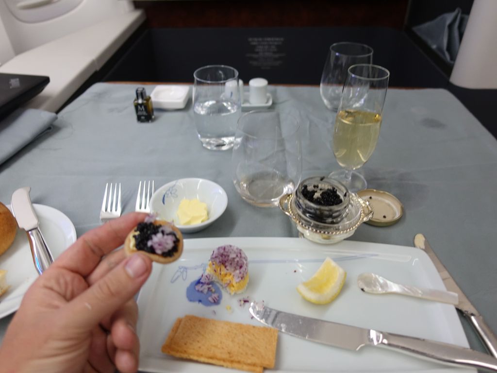sure, I'll have the caviar, thank you