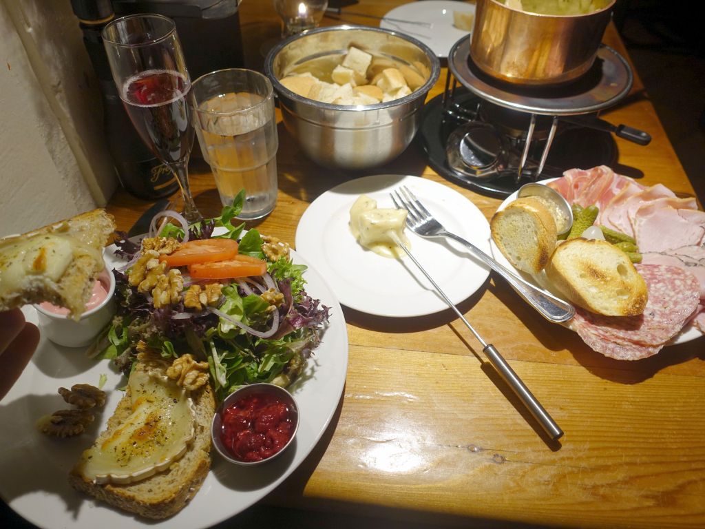 nice crepe/raclette/fondue/french restaurant