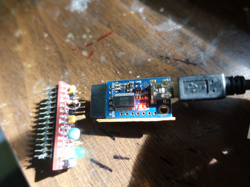 my 328p arduiny chip (equivalent to arduino nano) and anti plug backwards toothpicks :)