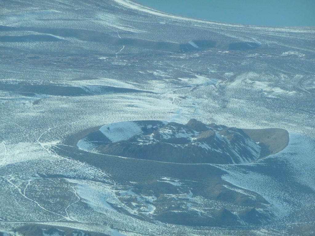 the nice crater by mono lake, much nicer as seen from the sky