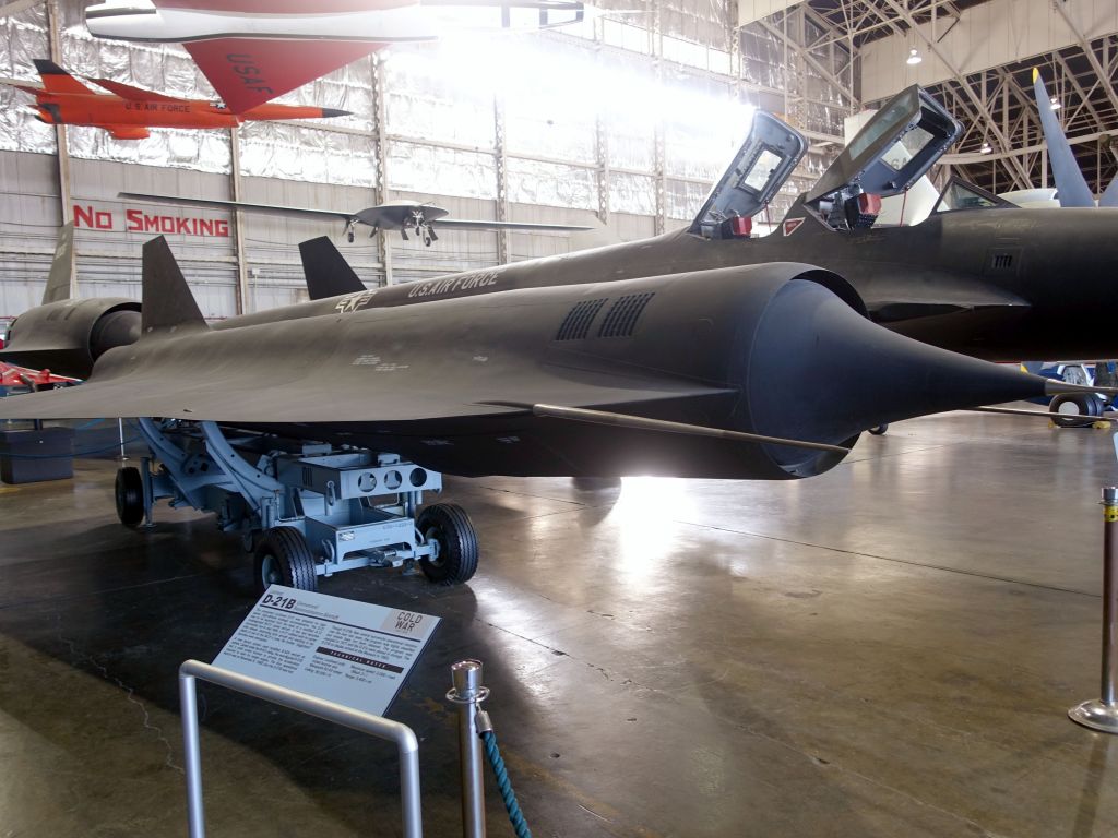 The D-21B was meant to be a drone carried on top of the YF-12A which later became the SR71