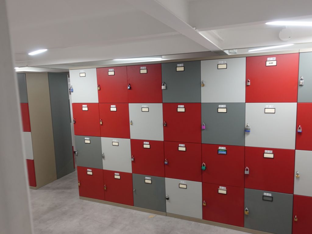 lockers for each person working there