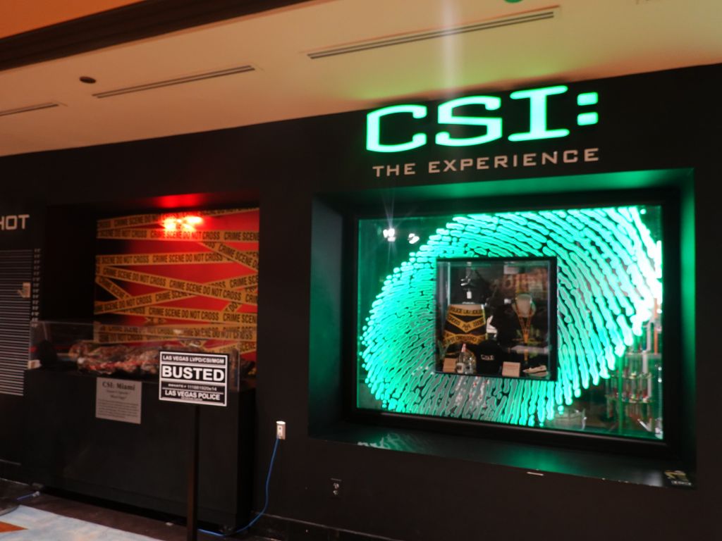 I tried the CSI experience the 2nd day. It was so-so, not sure how much longer they'll be there