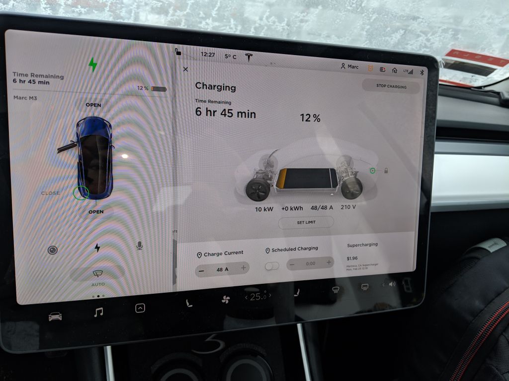 their Tesla charger is good, 10kW/48A. I didn't even know my M3 AWD could charge at 48A