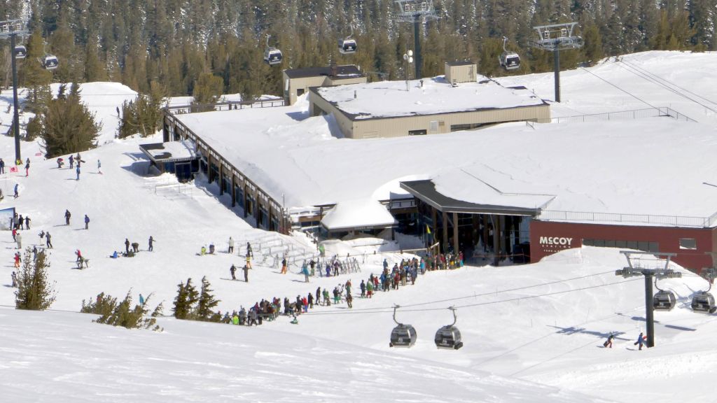 line at the mid station gondola. It was better go to all the way back down and get it there
