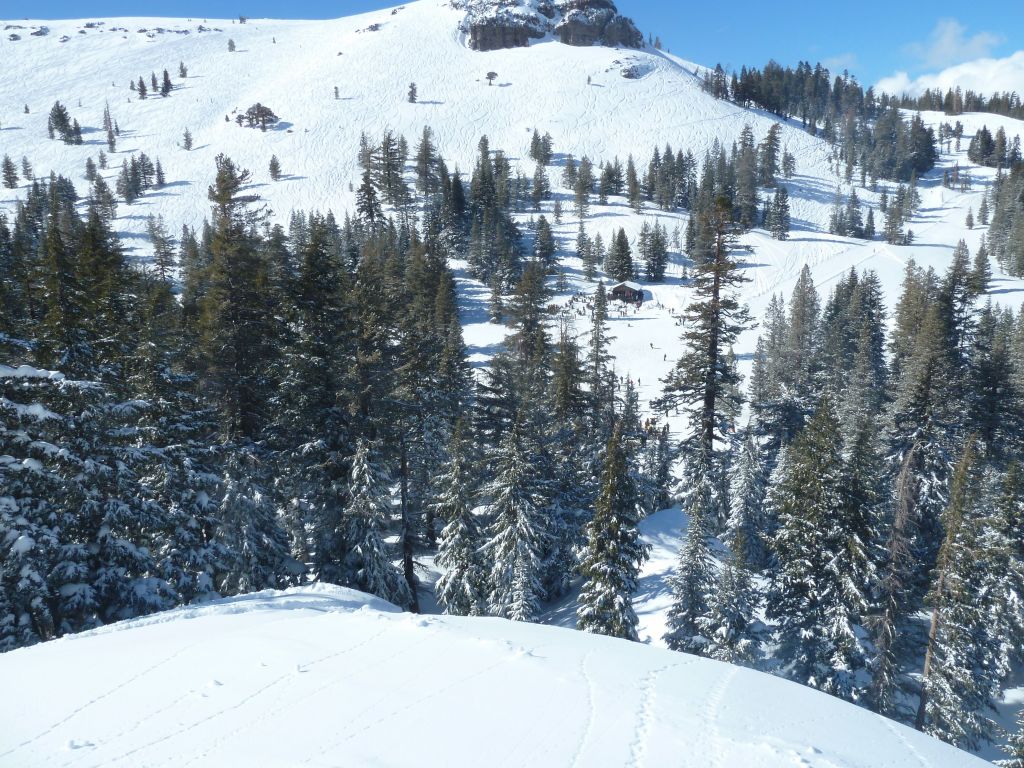 Got way by the ski line and ended up on top of chair 4