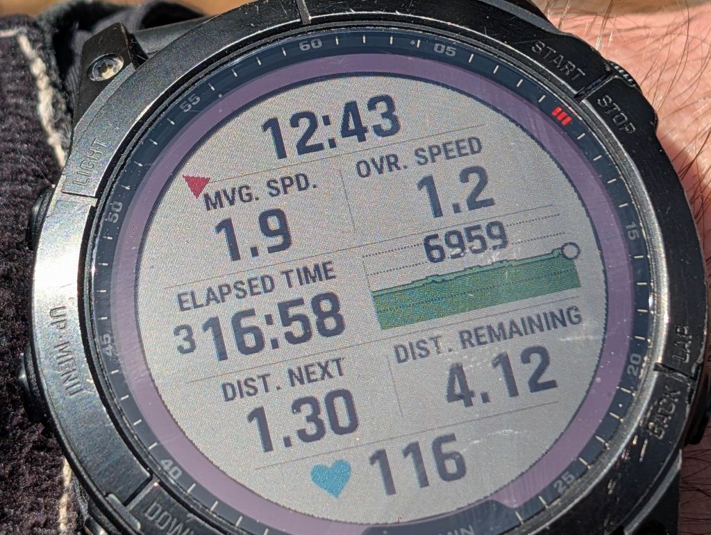 I used the opportunity to learn how to setup my fenix 7 for hiking