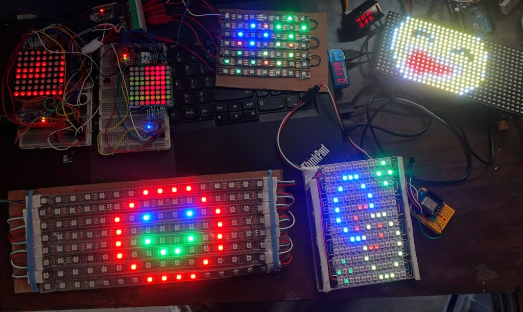 Marc's Blog: arduino - FastLED::NeoMatrix library: how to do Matrices with  FastLED and Adafruit::GFX