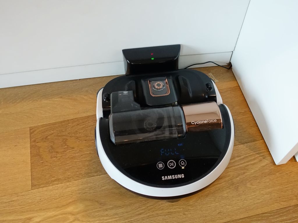 keeping the office clean with samsung roomba :)