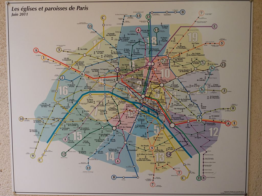 map of all the churches in Paris ;)
