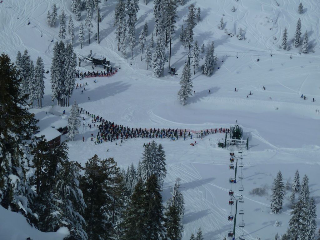 ridiculous line at Scott Chair