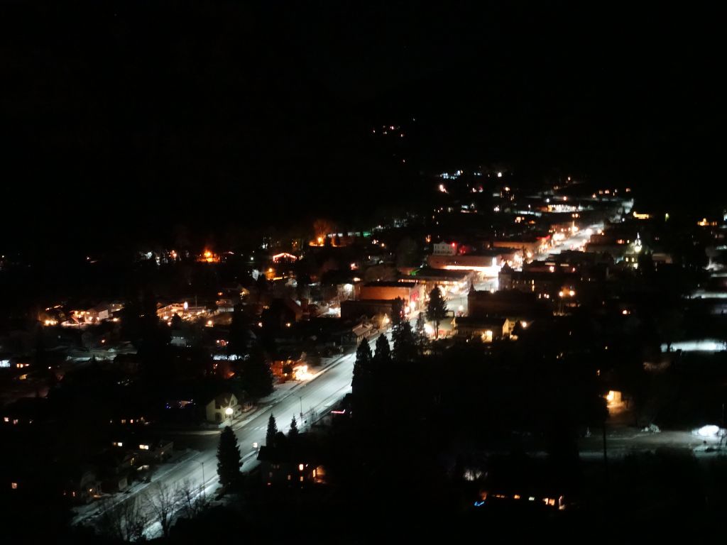 and after driving the million dollar highway at night, we arrived in Silverton